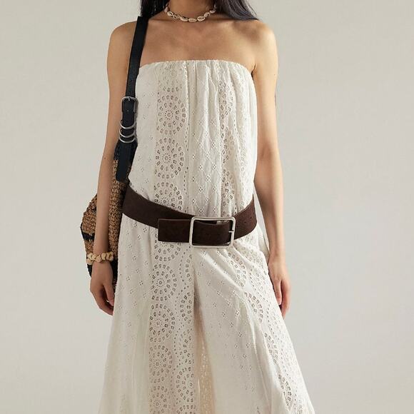 Free People Pants - Free People Midnight Cruiser White Eyelet One Piece